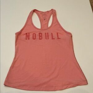 NOBULL Women's Light Coral Racerback Tank Top
